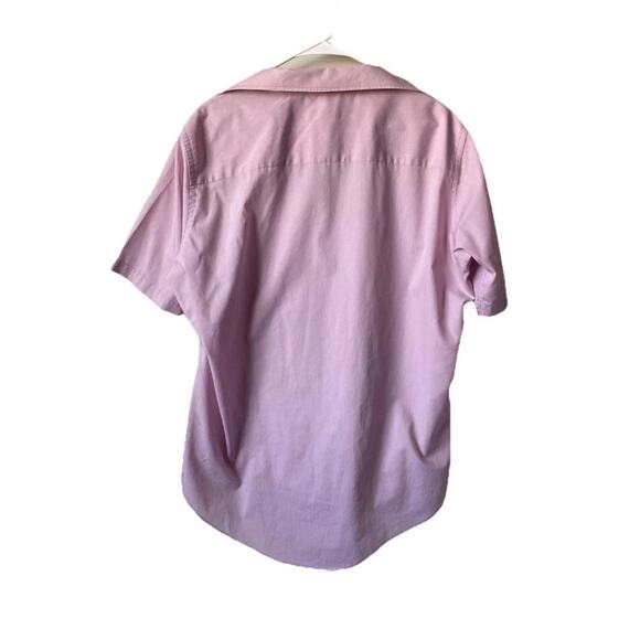 VTG Christian Dior Monsieur La Chemise Pink Short Sleeved Men's Button Up Shirt - Picture 5 of 8